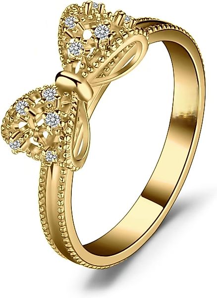 Jumpeak Diamantring Eleganter Bogen „Liebesversprechen“ Diamantring günstig online kaufen