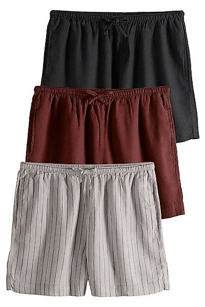 The Set Shorts The Set Schlupfshorts mit Leinenanteil, 2er-Pack (3-tlg) günstig online kaufen
