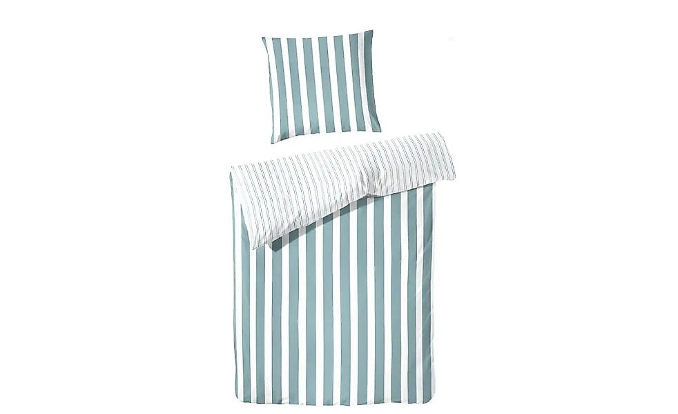 Perkal Bettwäsche-Set   ¦ grün ¦ Maße (cm): B: 135 H: 1 Bettwaren > Bettwäs günstig online kaufen