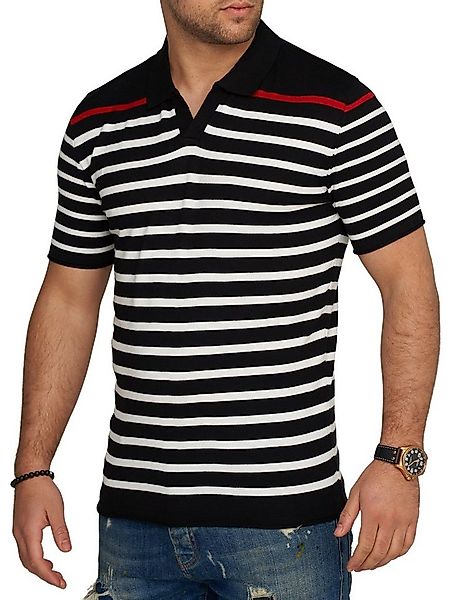 CARISMA Poloshirt CROLITE Strick Kurzarm Polo T-Shirt Stripe günstig online kaufen