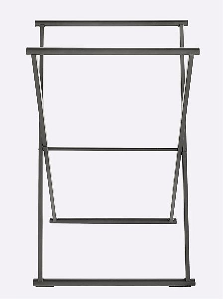 Wenko Handtuchständer Lava Klappbar 53,5 cm x 80,5 cm x 35 cm Schwarz günstig online kaufen