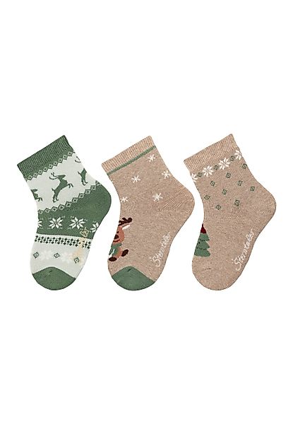 Sterntaler® Feinsöckchen Socken 3er Pack Weihnachten günstig online kaufen