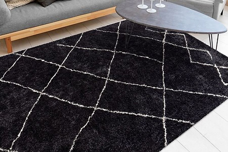 my home Hochflor-Teppich »Amanda«, rechteckig, 27 mm Höhe, Wohnzimmer günstig online kaufen