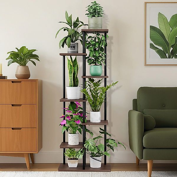 Simloveve Blumenständer pflanzenständer 7 Etagen blumenständer günstig online kaufen