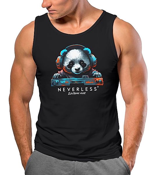 Neverless Tanktop Herren Tank-Top Panda Bär günstig online kaufen