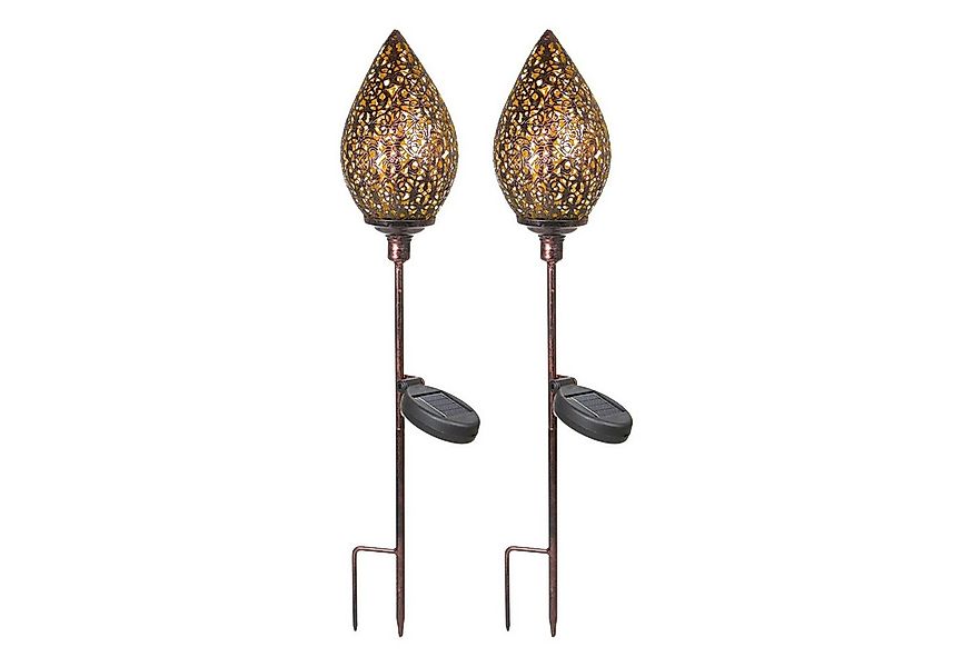 HTI-Living LED Solarleuchte Solarlampe Knospe 2er Set Soley, Solarstecker G günstig online kaufen
