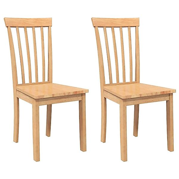 vidaXL Esszimmerstuhl Esszimmerstühle 2 Stk. Natur günstig online kaufen