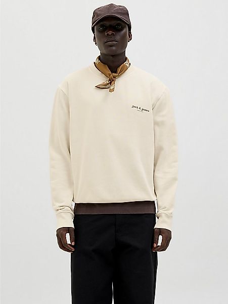 Jack & Jones Sweatshirt JJEDOVER PRINT SWEAT CREW NECK günstig online kaufen