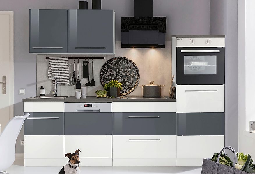 KOCHSTATION Küchenzeile "KS-Trient" Breite 250 cm, wahlweise mit E-Geräten, günstig online kaufen