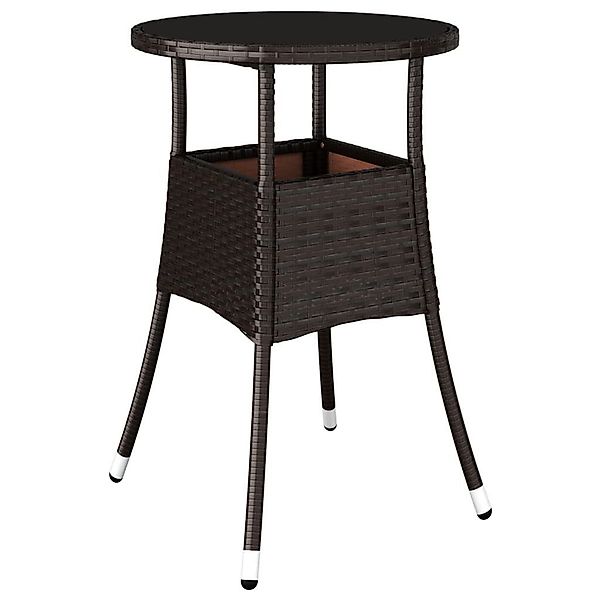 vidaXL Gartentisch Gartentisch Ø60x75 cm Hartglas günstig online kaufen