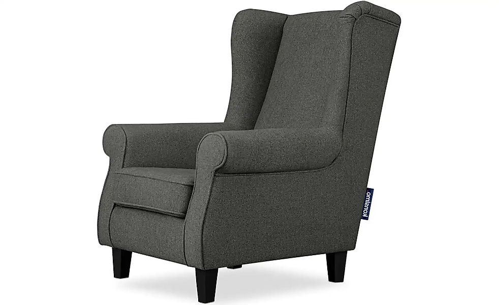 KONSIMO Ohrensessel  Miles ¦ grau ¦ Maße (cm): B: 82 H: 105 Polstermöbel > günstig online kaufen