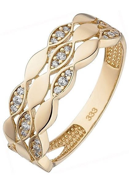 JOBO Fingerring, 333 Gold mit 26 Zirkonia günstig online kaufen