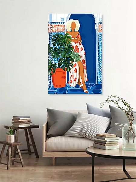 Poster / Leinwandbild - Modern Bohemian Exotic Woman günstig online kaufen