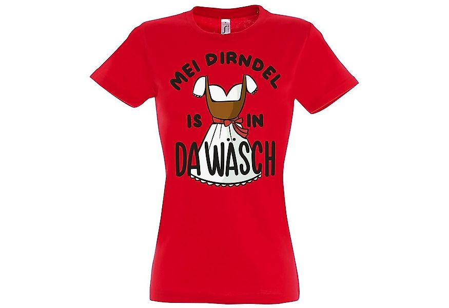 Youth Designz Print-Shirt MEI DIRNDEL IS IN DA WÄSCH Damen T-Shirt mit Fun- günstig online kaufen