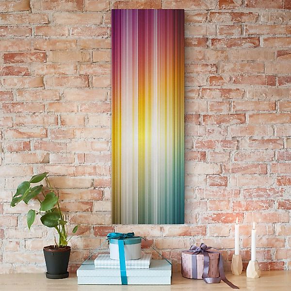 Leinwandbild Abstrakt - Hochformat Rainbow Light günstig online kaufen