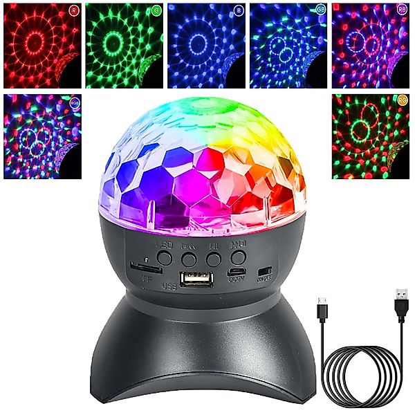 MUPOO LED Discolicht Tischleuchte RGB LED günstig online kaufen