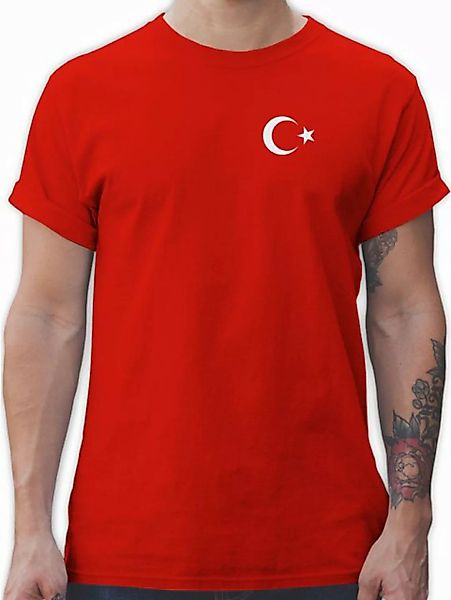 Shirtracer T-Shirt Wappen Türkei Logo, Turkey Türkiye 2024 Fussball EM Fana günstig online kaufen