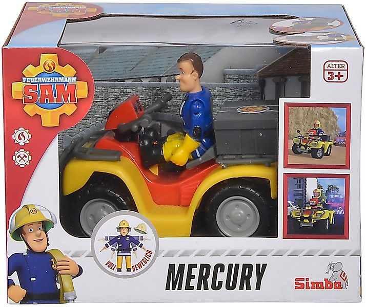 SIMBA Spielzeug-Feuerwehr Fahrzeug Feuerwehr Feuerwehrmann Sam Mercury-Quad günstig online kaufen