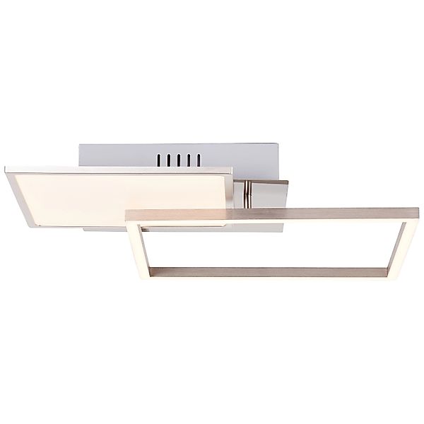 Brilliant Deckenleuchte »Zelia«, 1 flammig, LED Deckenlampe 41x41cm nickel günstig online kaufen