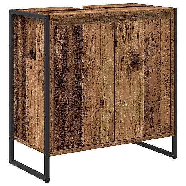 vidaXL Badezimmerschrank mit Tür Altholz 60 x 30 x 60 cm Holzwerkstoff 8864 günstig online kaufen