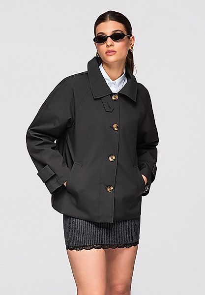 OMBRE Trenchcoat Eleganter Damen-Kurzmantel im klassischen Stil Gerader, le günstig online kaufen