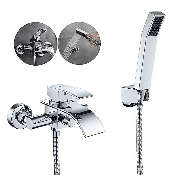 Auralum Max Duschsäule Badewannenarmatur mit Handbrause, günstig online kaufen