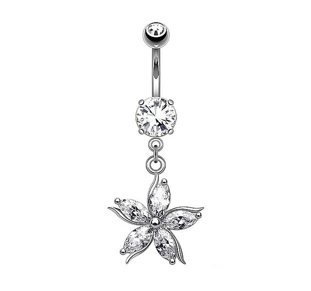 Taffstyle Bauchnabelpiercing Bauchpiercing Piercing Chirurgenstahl Kristall günstig online kaufen