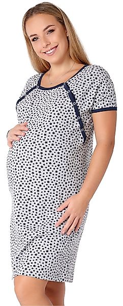Be Mammy Umstandsnachthemd Damen Nachtkleid Umstandsmode günstig online kaufen