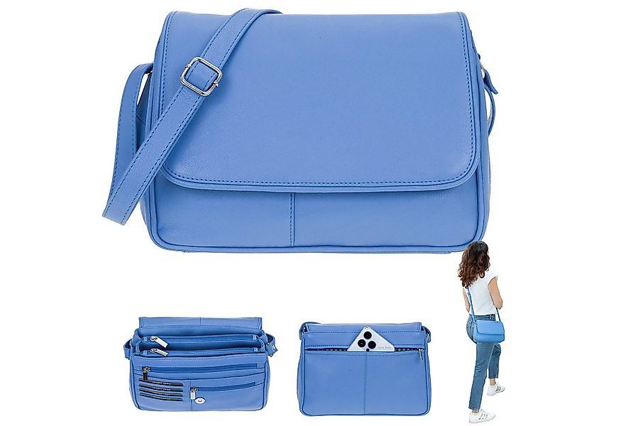 Alessandro Salvatore Handtasche Leder Damen mittel klein Lederhandtasche, S günstig online kaufen