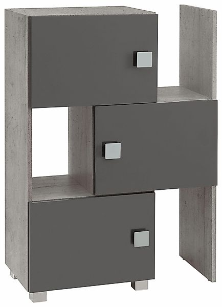 Schildmeyer Schieberegal Quadra, stapelbar, Badregal günstig online kaufen