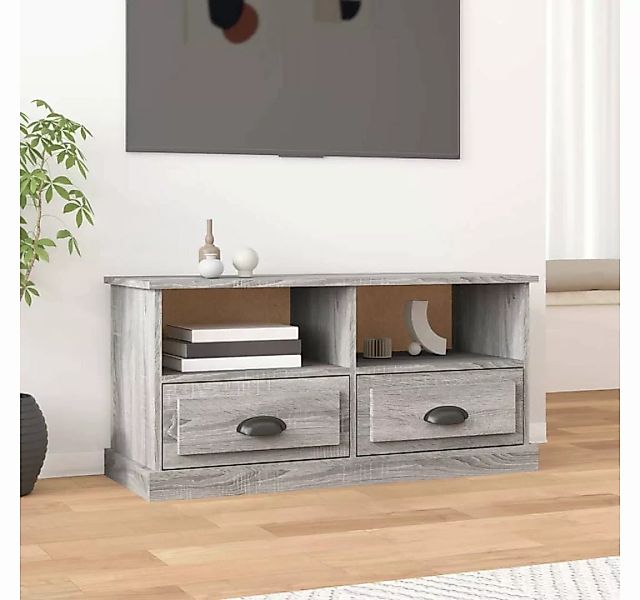 furnicato TV-Schrank Grau Sonoma 93x35,5x45 cm Holzwerkstoff günstig online kaufen