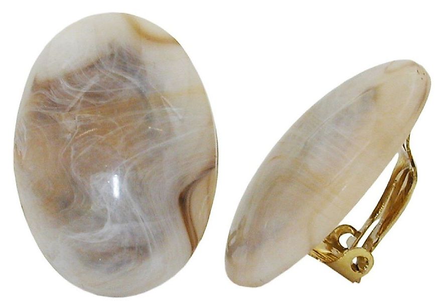 unbespielt Paar Ohrclips Modeschmuck Ohrringe oval günstig online kaufen