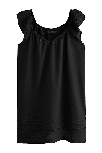 Next Minikleid Minikleid mit V-Ausschnitt und Rüschenärmeln (1-tlg) günstig online kaufen