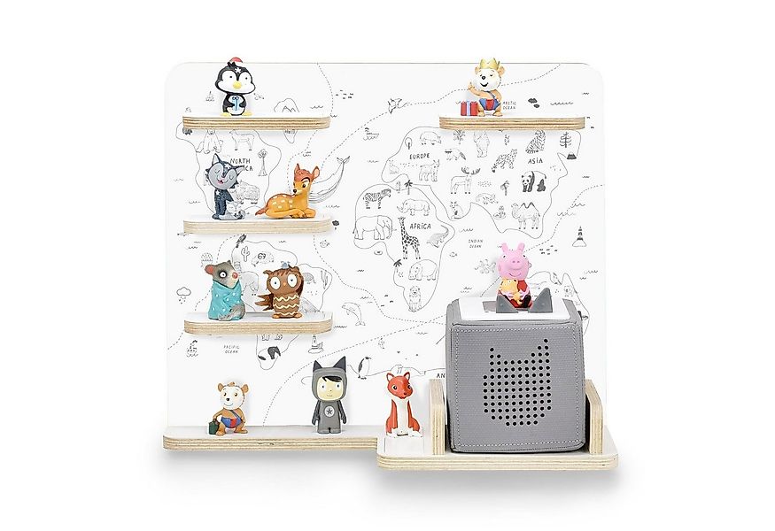 stadtecken Kinderregal mit schmalen Boden - geeignet für die Toniebox und T günstig online kaufen