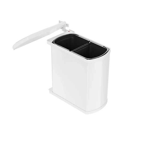 HAILO Abfallsammler Mülleimer Duo 2x 8L Weiß 3416001 günstig online kaufen