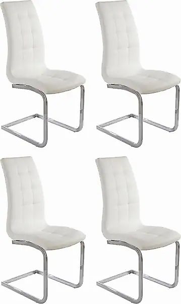 INOSIGN Freischwinger »Lola« (Set) 4 Stk.2 oder 4 Stück, Bezug in Kunstlede günstig online kaufen