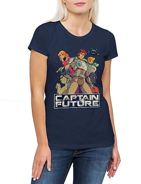 Urban Backwoods Print-Shirt Future Crew Damen T-Shirt TV Anime Manga Captai günstig online kaufen