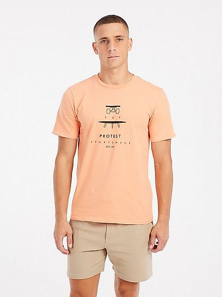 Protest Kurzarmshirt PRTAndros t-shirt Cadmium Orange günstig online kaufen