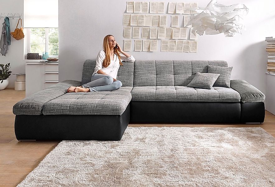 DOMO collection Ecksofa "Moric, L-Form, XXL-Sofa - Breite 300cm", wahlweise günstig online kaufen