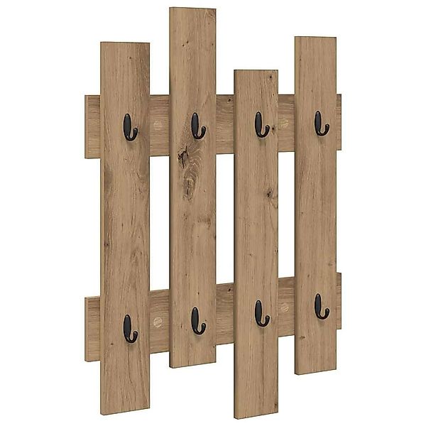vidaXL Regal Wandmontierter Kleiderständer Eiche handwerklich günstig online kaufen