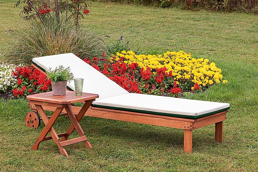 MERXX Gartenliege "Aktionsliegen Set", (Spar-Set, 2 St.), 1 Liege und 1 Hoc günstig online kaufen