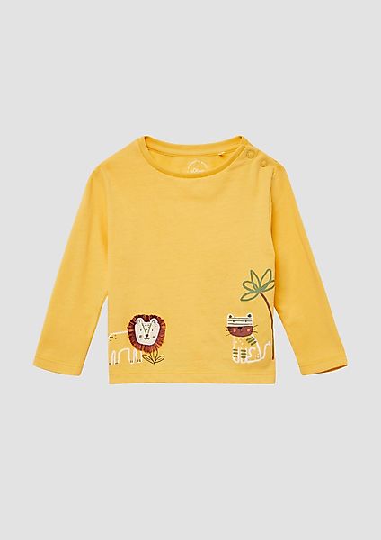s.Oliver Langarmshirt Longsleeve aus Baumwolle mit günstig online kaufen