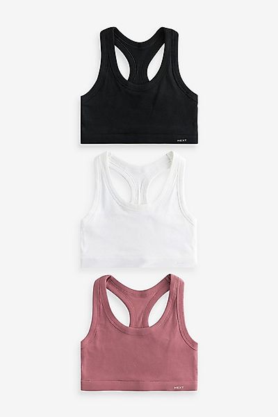 Next Crop-Top Ultimate Comfort Gerippte Crop Tops im 3er-Pack (3-tlg) günstig online kaufen