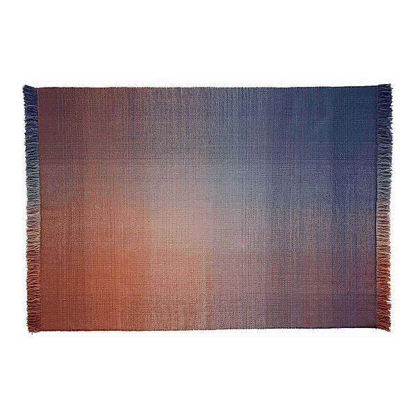 Nanimarquina - Shade Palette 2 Wollteppich - mehrfarbig/orange/blau/Kilim: günstig online kaufen