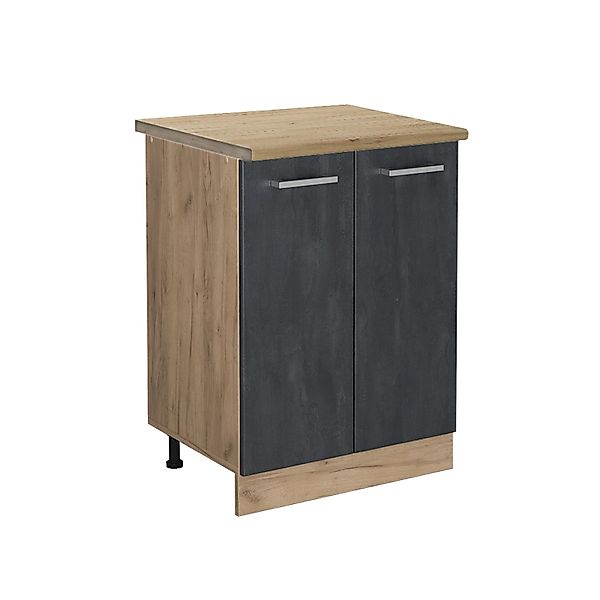 Vicco Küchenunterschrank R-Line Schubladenschrank für die Küche Schwarz Bet günstig online kaufen