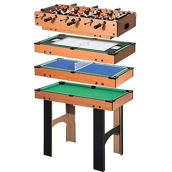 HOMCOM Multispieltisch schwarz MDF B/H/L: ca. 43x73x87 cm günstig online kaufen