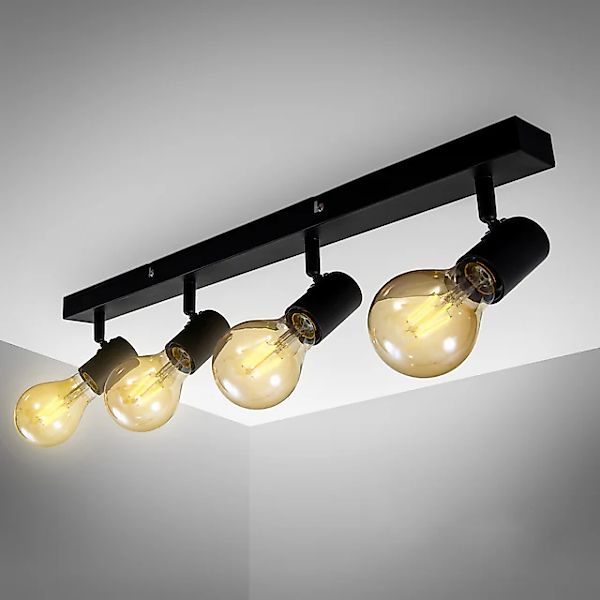 B.K.Licht LED Deckenspots, 4 flammig, Leuchtmittel E27   ohne Leuchtmittel, günstig online kaufen