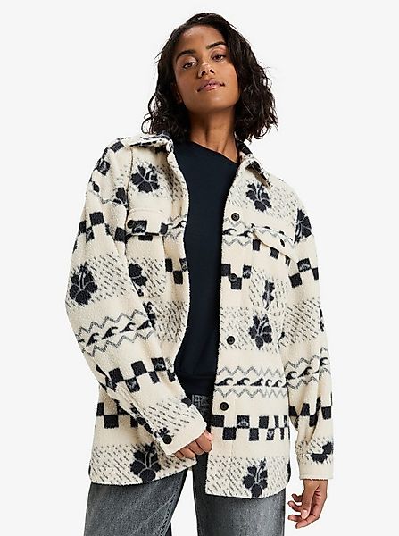 Roxy Fleecejacke MORNING CRUSH SHACKET (1-St) mit Kapuze, aus Polyester, sp günstig online kaufen