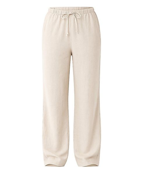 WENOR Leinenhose Damen mit Kordelzug, Hose extra lange Beine aus hochwertig günstig online kaufen