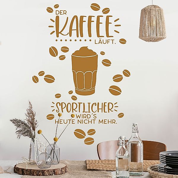 Wandtattoo Der Kaffee läuft günstig online kaufen